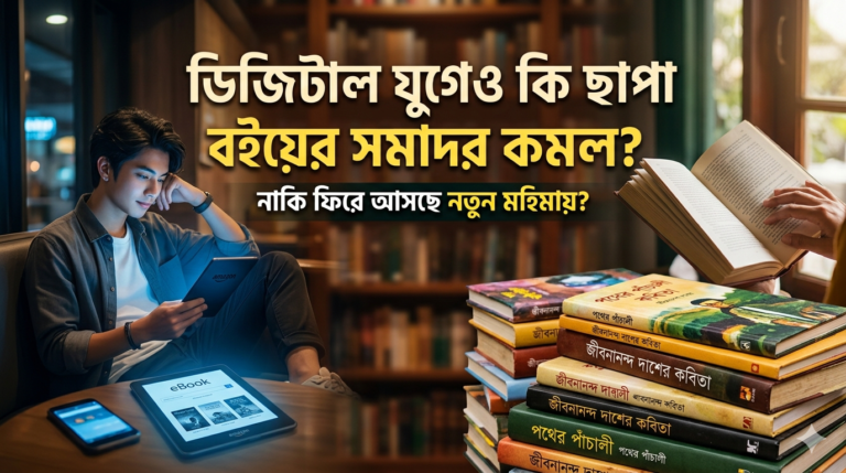 সাহিত্যচর্চার সামাজিক ও প্রাতিষ্ঠানিক পরিকাঠামো : ডিজিটাল পাঠের যুগে ছাপা বইয়ের সমাদর