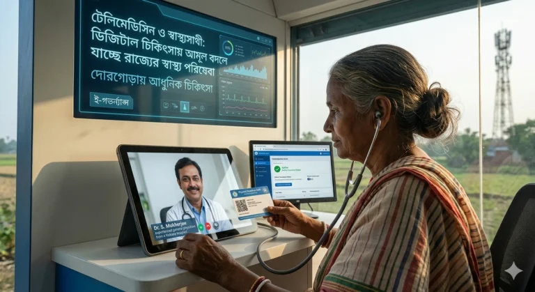 টেলিমেডিসিন ও স্বাস্থ্যসাথী: ডিজিটাল চিকিৎসায় আমূল বদলে যাচ্ছে রাজ্যের স্বাস্থ্য পরিষেবা